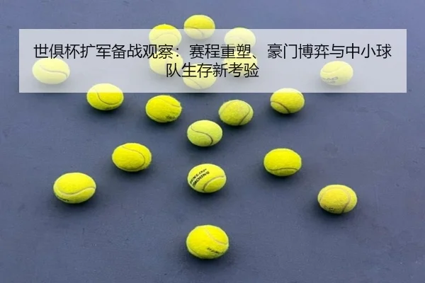 世俱杯扩军备战观察：赛程重塑、豪门博弈与中小球队生存新考验 | CCTV-5+
